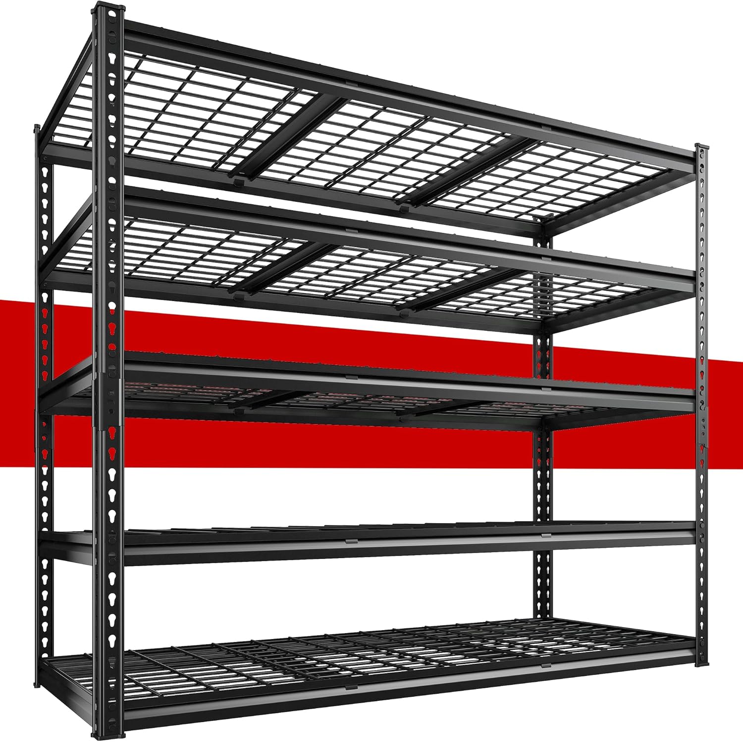 REIBII " W Garage Shelving LBS Heavy Duty Storage Shel