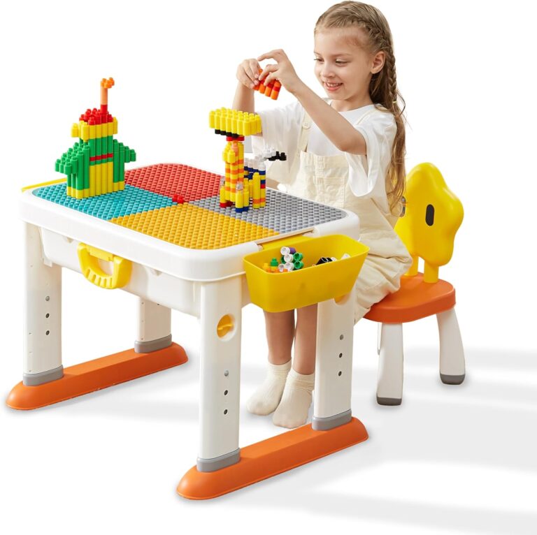 Kids Activity Table Building Blocks Table and Chair Set Kids