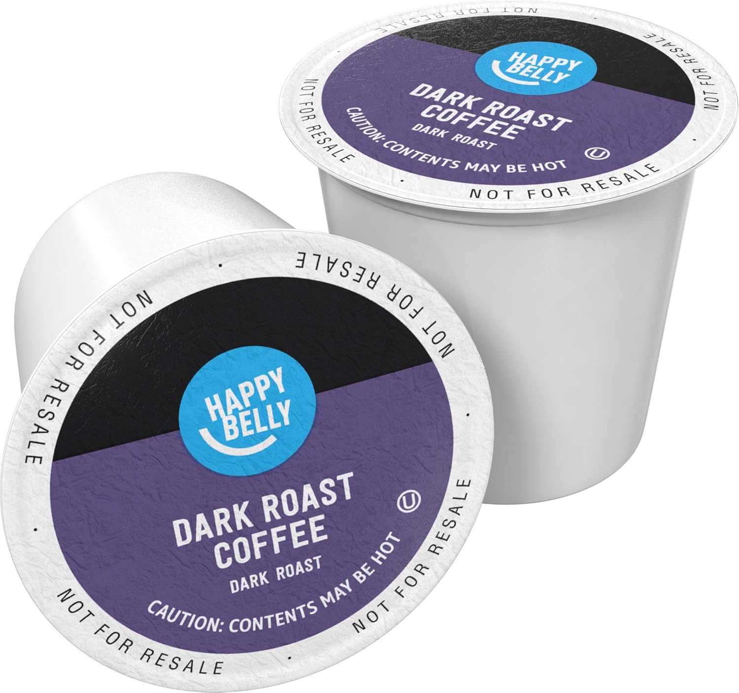 Amazon Brand Happy Belly Dark Roast Coffee Pods, Compatibl