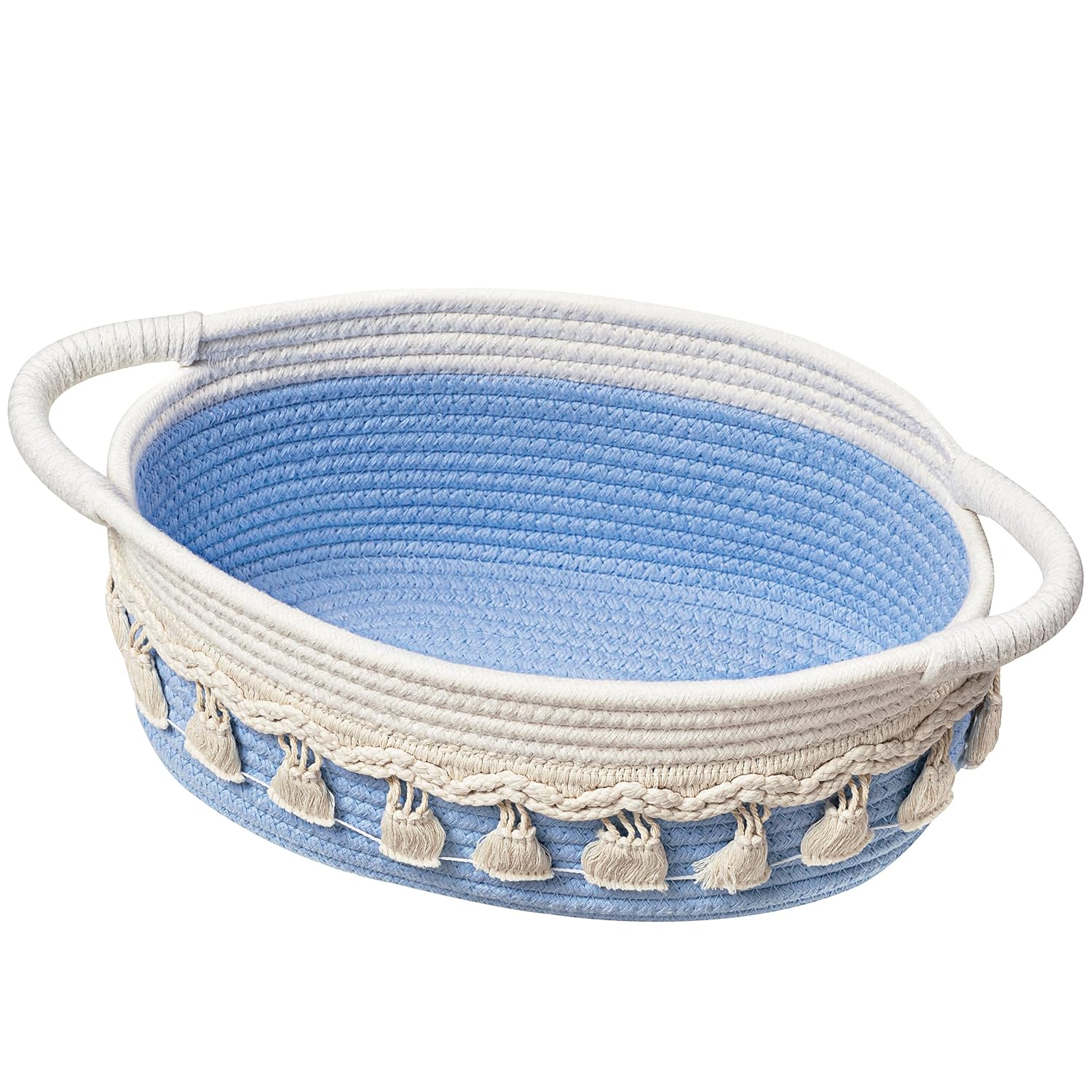 UBBCARE Small Woven Basket for Gifts Empty, Decorative Cotto