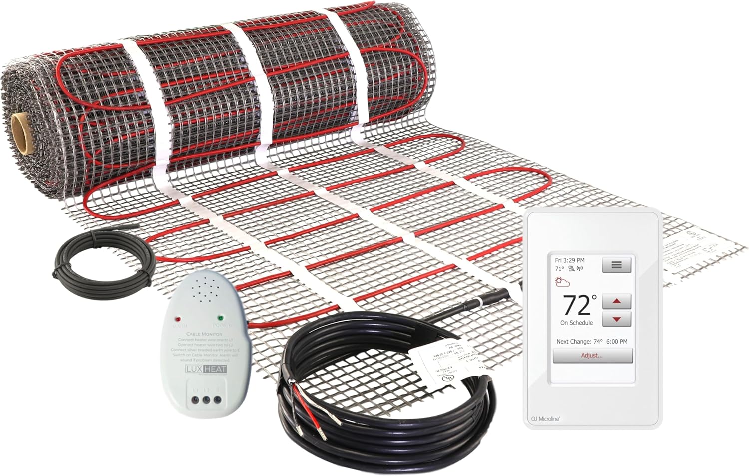 Sqft Mat Kit (v) Electric Radiant Floor heating Syste