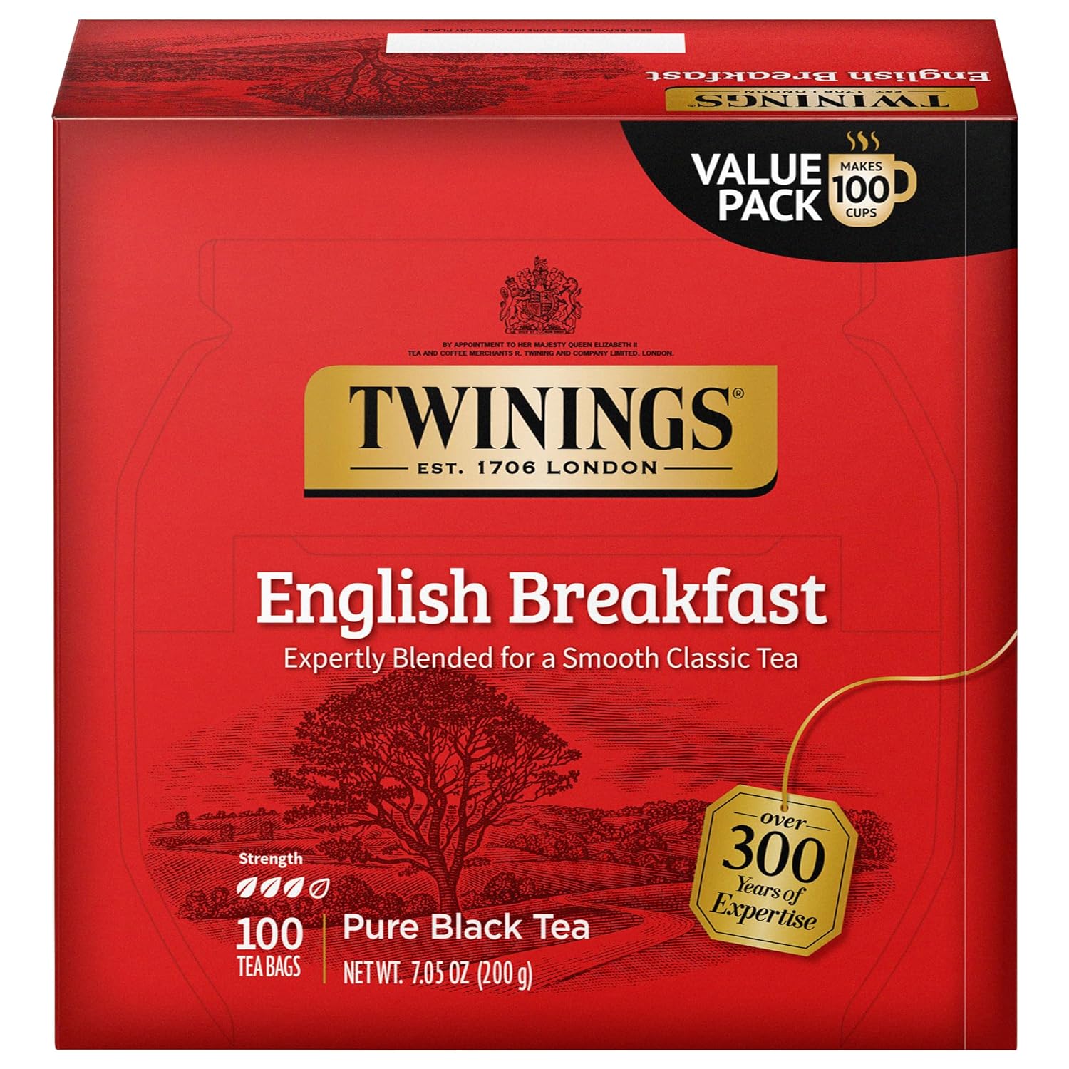 Twinings English Breakfast Black Tea Individually Wrapped Ba