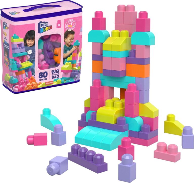 MEGA BLOKS First Builders Toddler Blocks Toys Set, Big Build