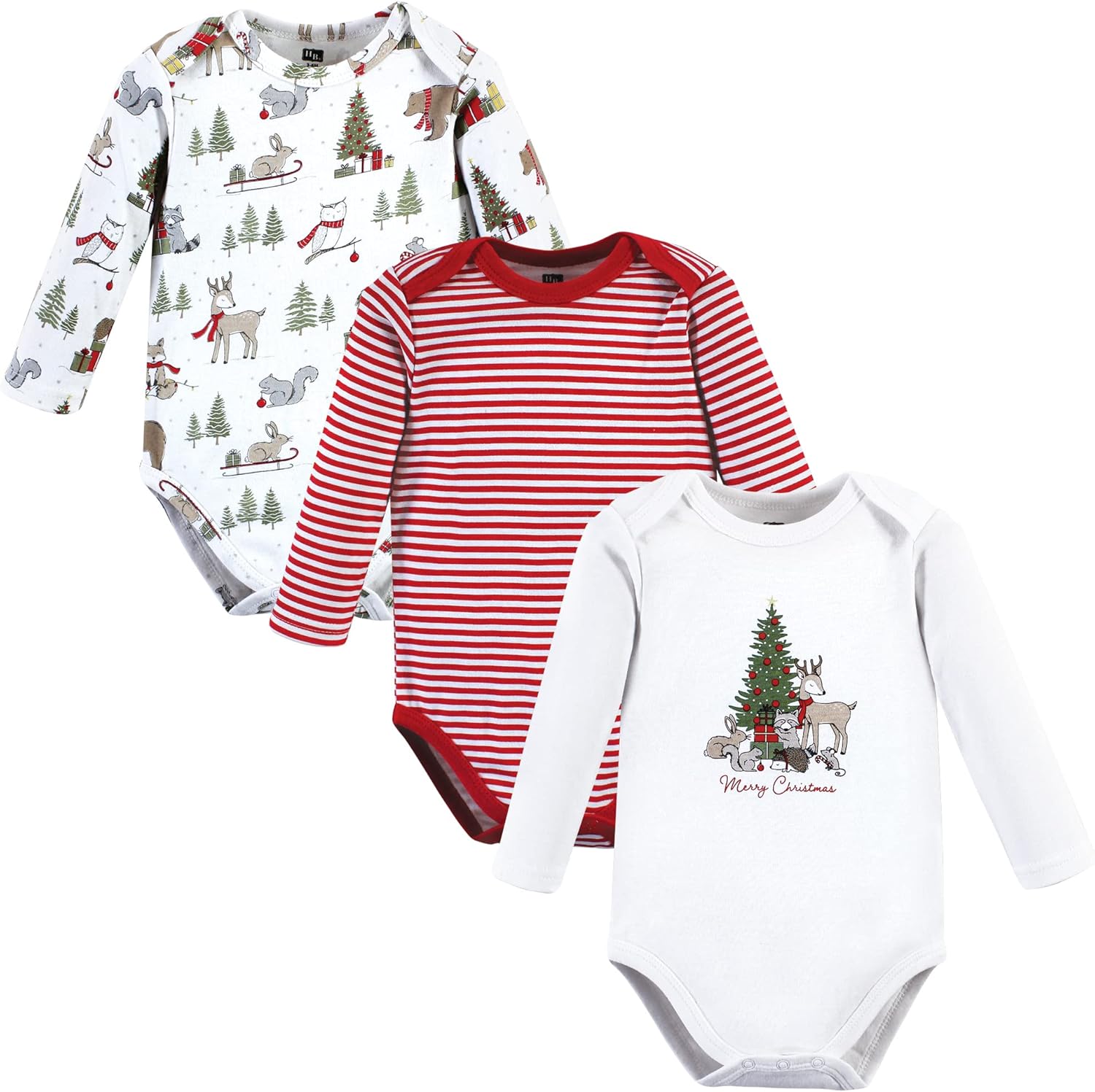 Hudson Baby unisex baby Cotton Long sleeve Bodysuits