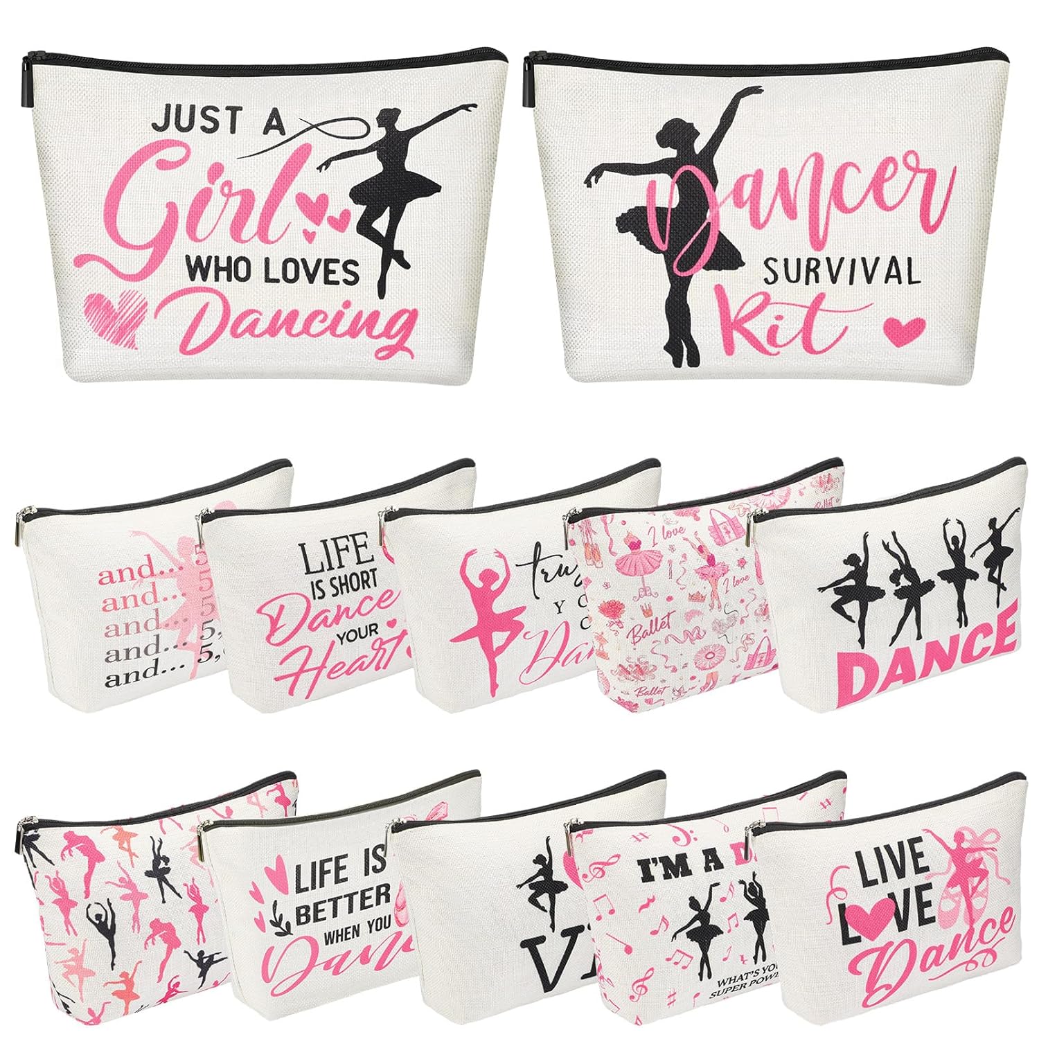 Silkfly Pcs Dance Makeup Bag Christmas Ballet Dancer Cosm