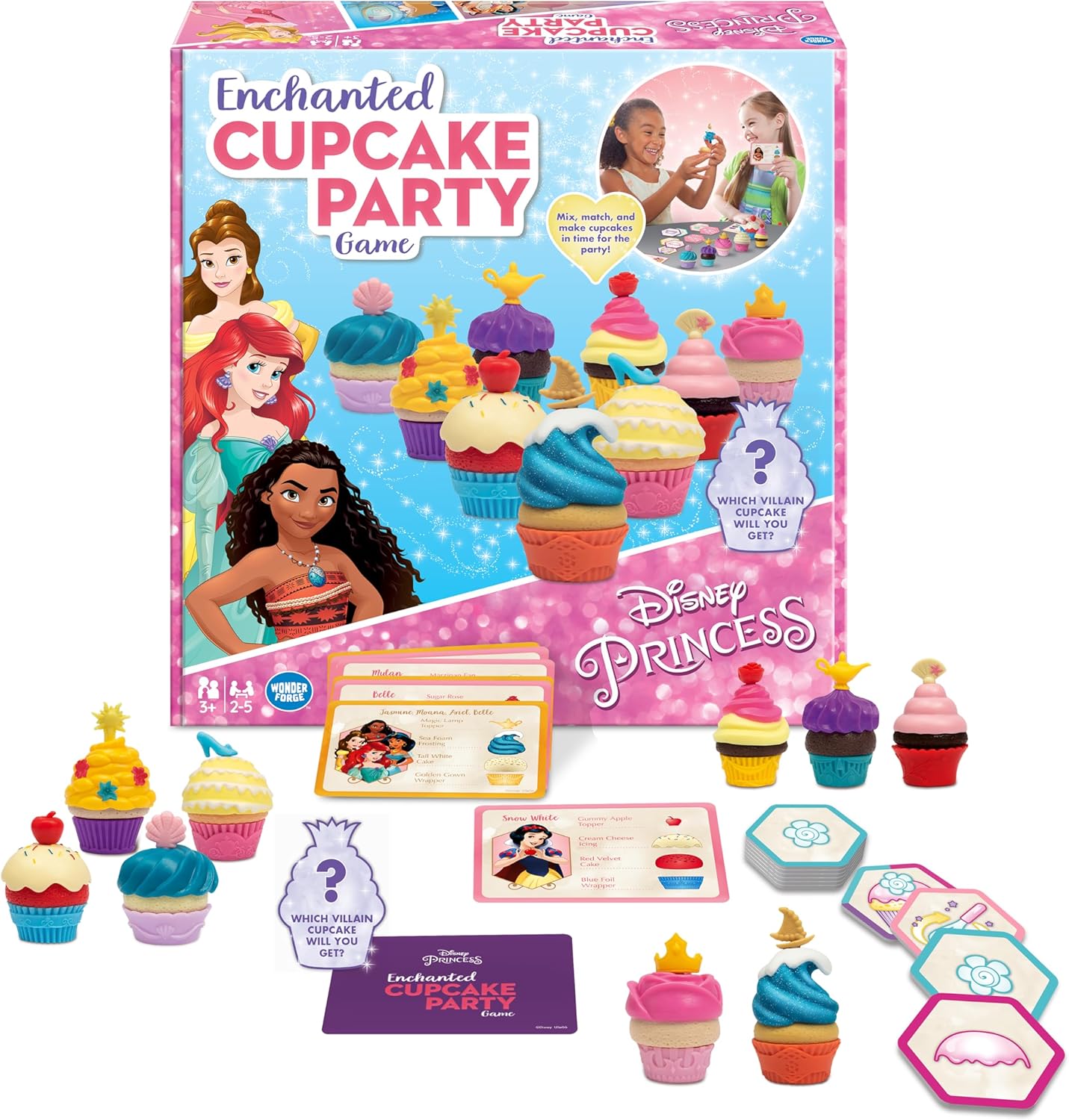 Wonder Forge Disney Princess Enchanted Cupcake Party Game