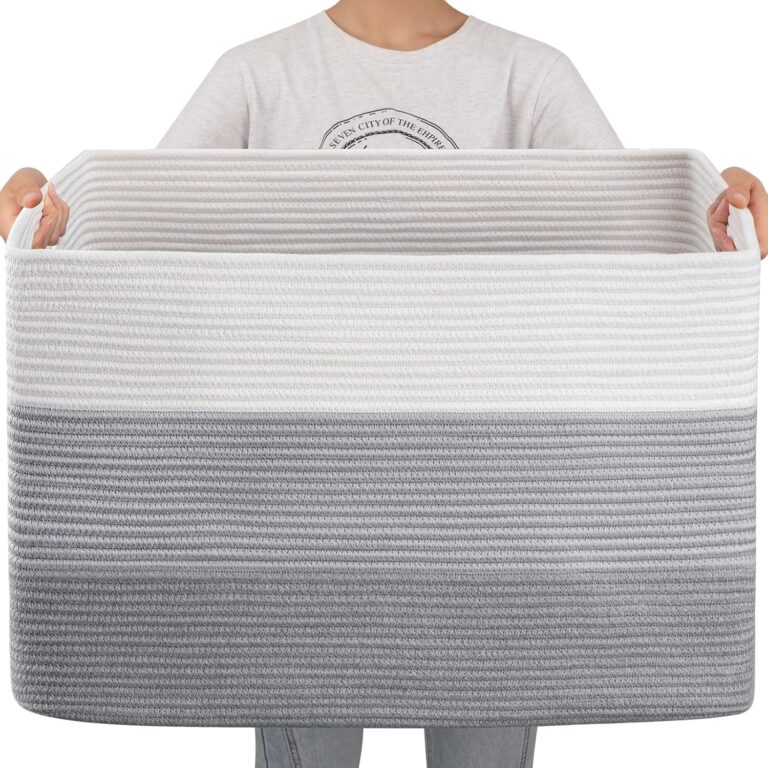 OIAHOMY L Super Large Blanket Basket, ”x”x” Rectang