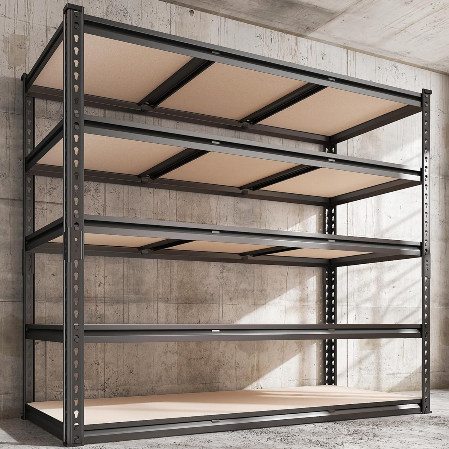 REIBII " W Garage Shelving, LBS Storage Shelves Heavy