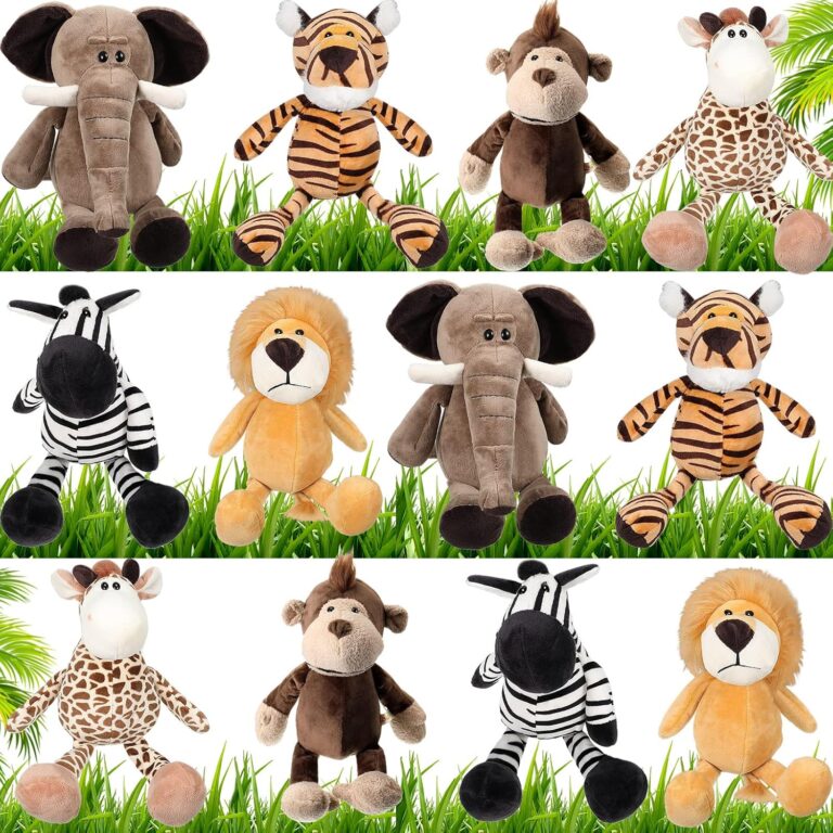 Pieces Safari Stuffed Animals Inch Jungle Animal Toy