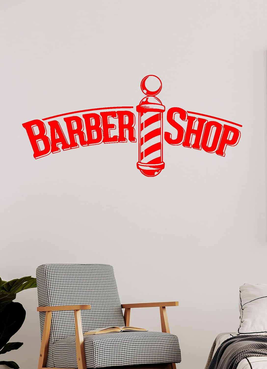 Barber Shop Barbers Pole Wall/Window Shop Art Vinyl Decal St