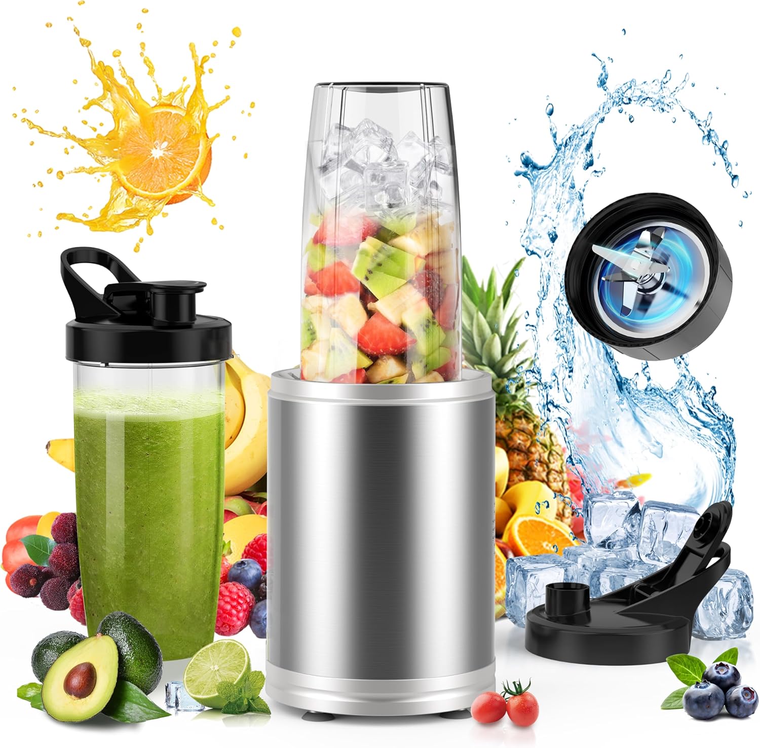 Suavo Smoothie Blender W Blenders for Kitchen Portable P