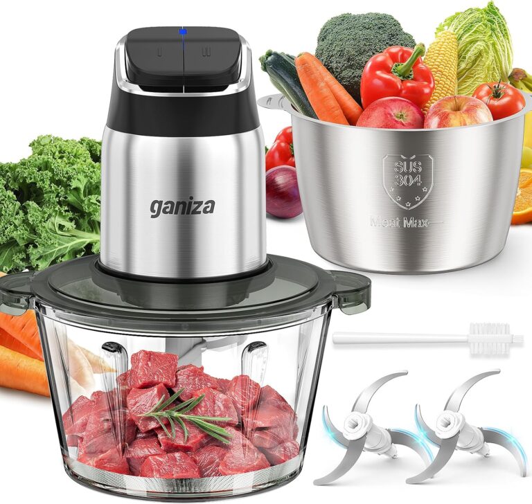 Ganiza Food Processor, Speed Food Chopper Meat Grinder wit