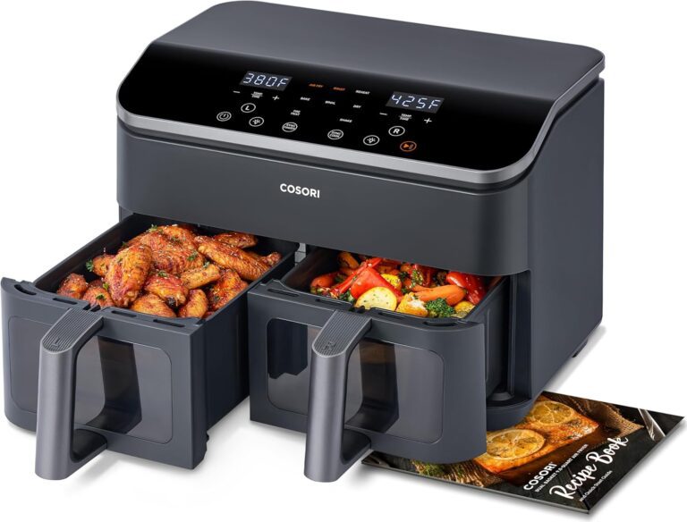 COSORI Qt in Dual Air Fryer, Fresh Balanced Meals for