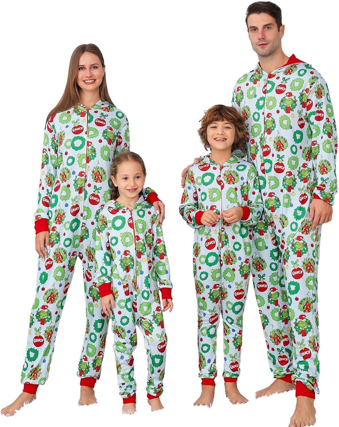 ANGELGGH Ugly Christmas Onesie Pajamas for Family, Lazy Fami