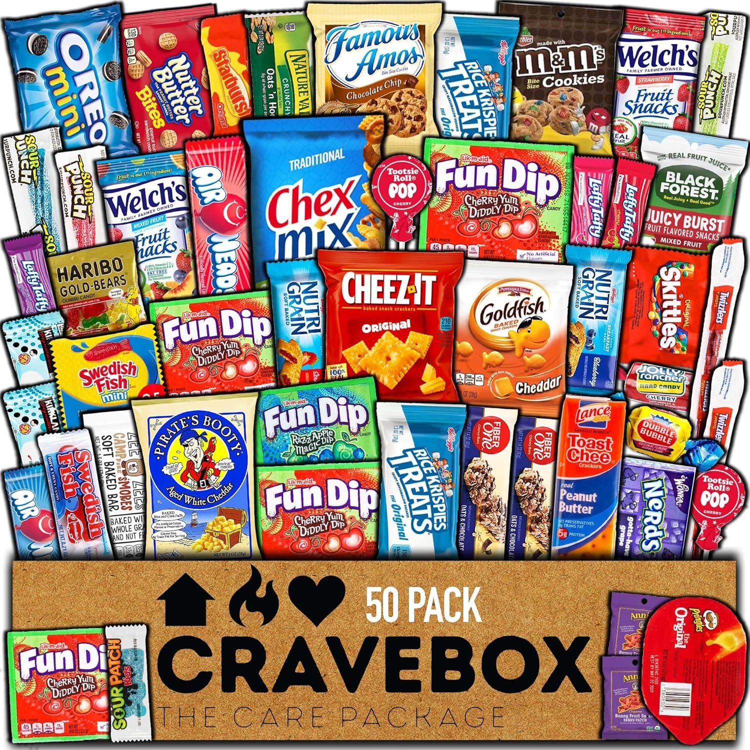 CRAVEBOX Snack Box ( Count) Christmas Variety Pack Gift Ca