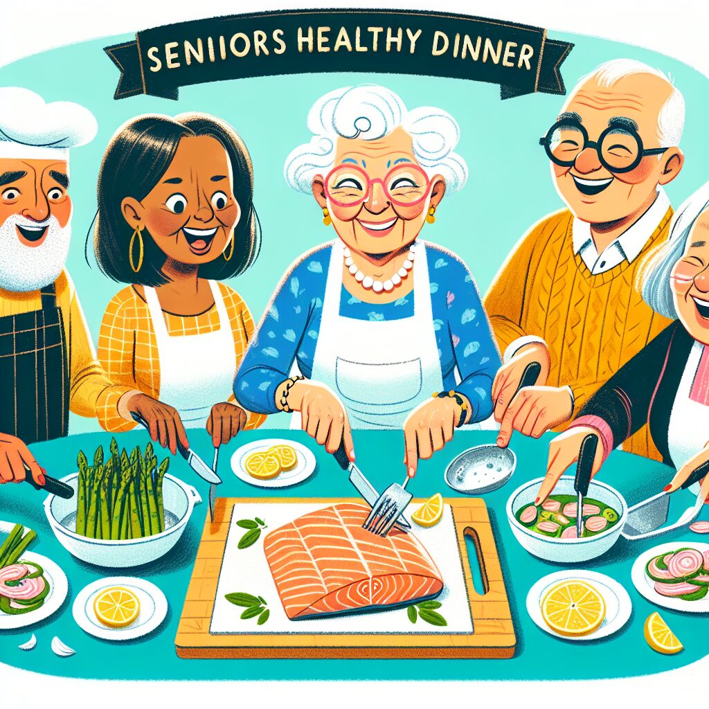 A Delightful Dinner for Seniors: Baked Salmon with Lemon and Asparagus