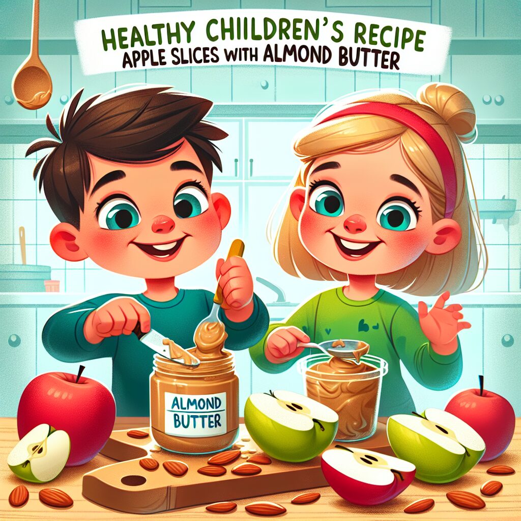 A Healthy Treat for Kids: Apple Slices with Almond Butter