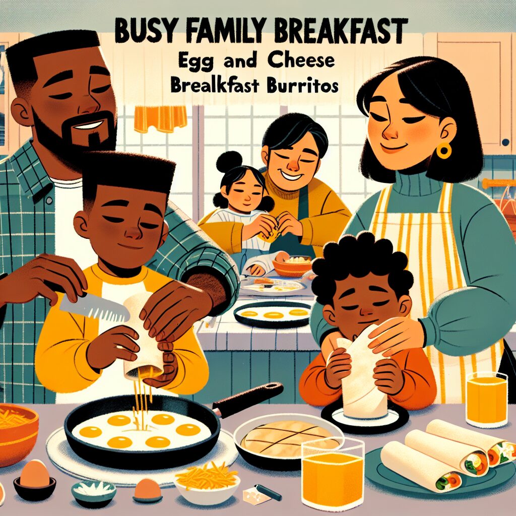 BUSY Family Breakfast Egg and Cheese Breakfast Burritos: A Morning Game-Changer