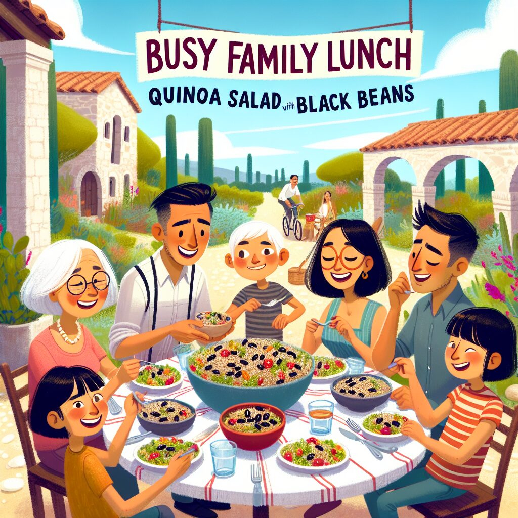 BUSY Family Lunch Quinoa Salad with Black Beans: A Quick and Nutritious Delight