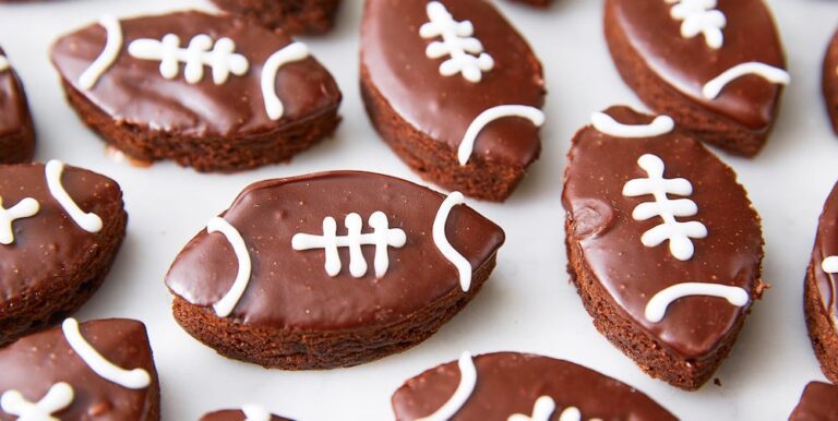 Best Football Brownies Recipe - How To Make Football Brownies