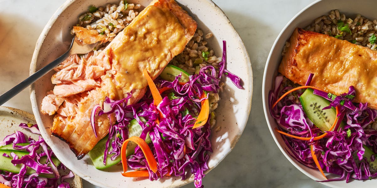 Best Miso Salmon Farro Bowl Recipe jpg