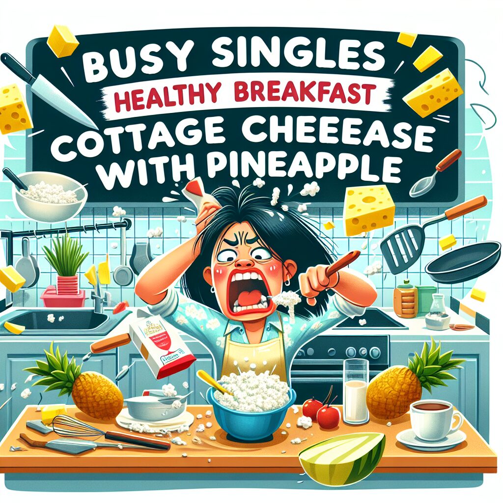 Busy Singles' Healthy Breakfast: Cottage Cheese with Pineapple