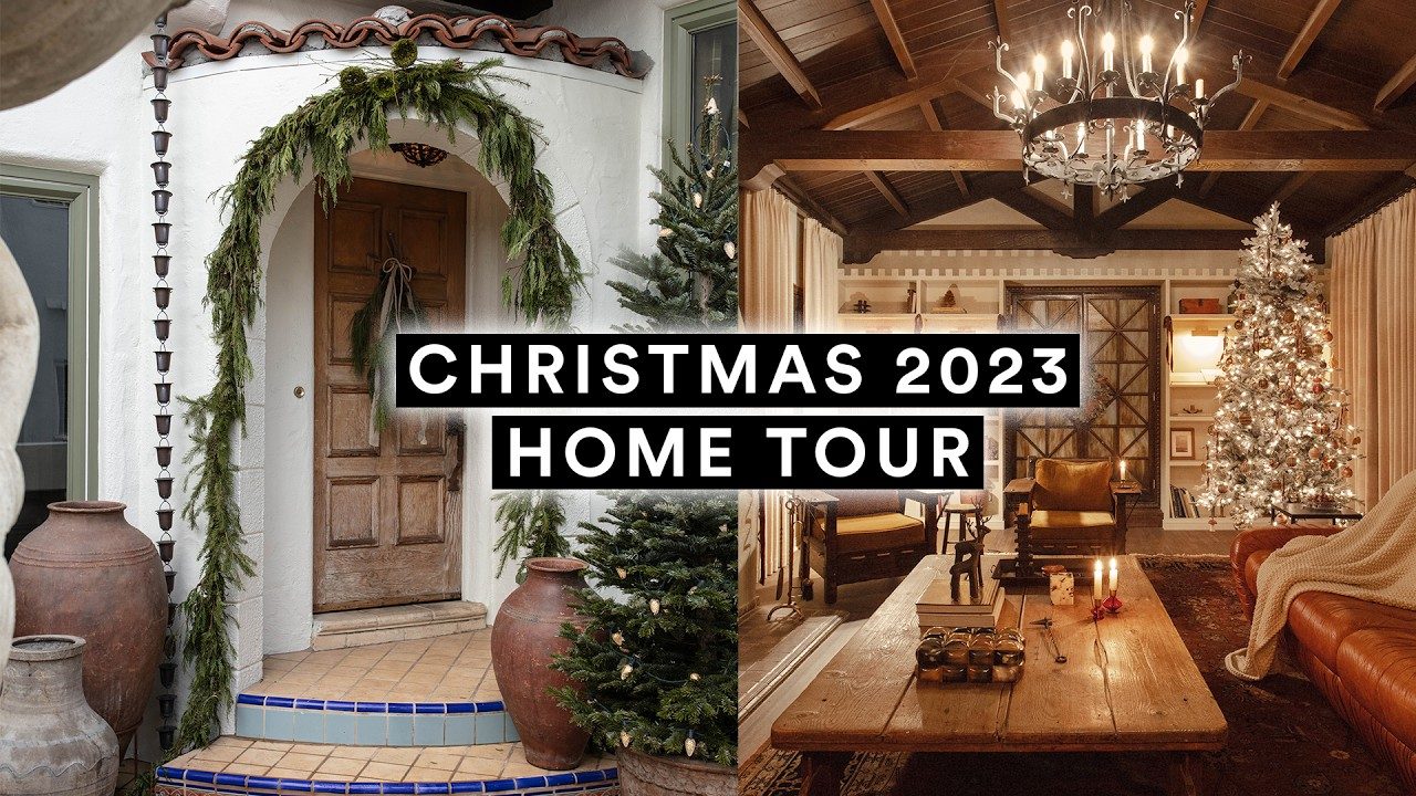 CHRISTMAS HOME TOUR (at night!) ✨ Spanish Revival ✨