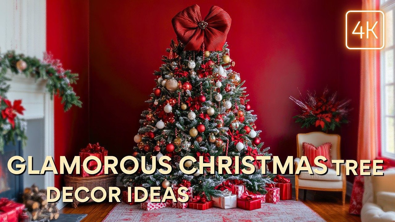 Christmas Tree Splendor: Bold Elegance and Luxurious Decor Ideas for