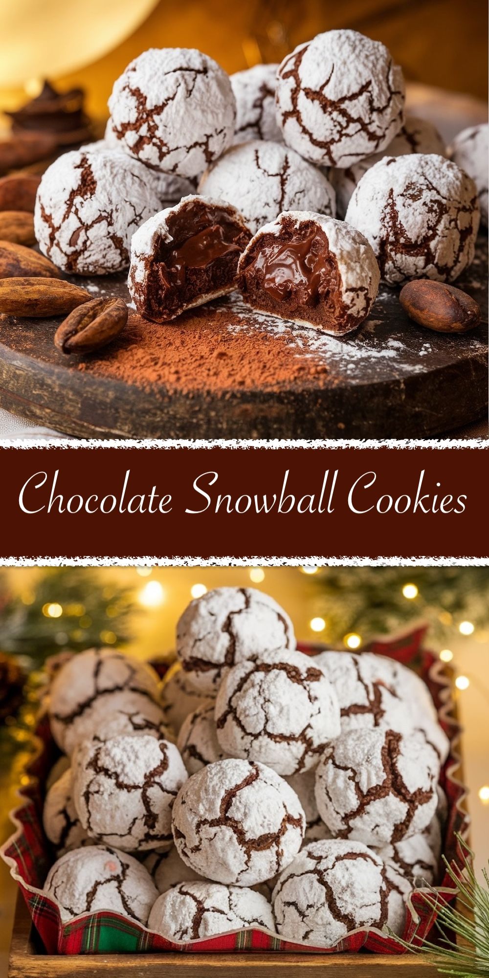 Classic Chocolate Snowball Cookies Recipe - Emma's Cake Studio