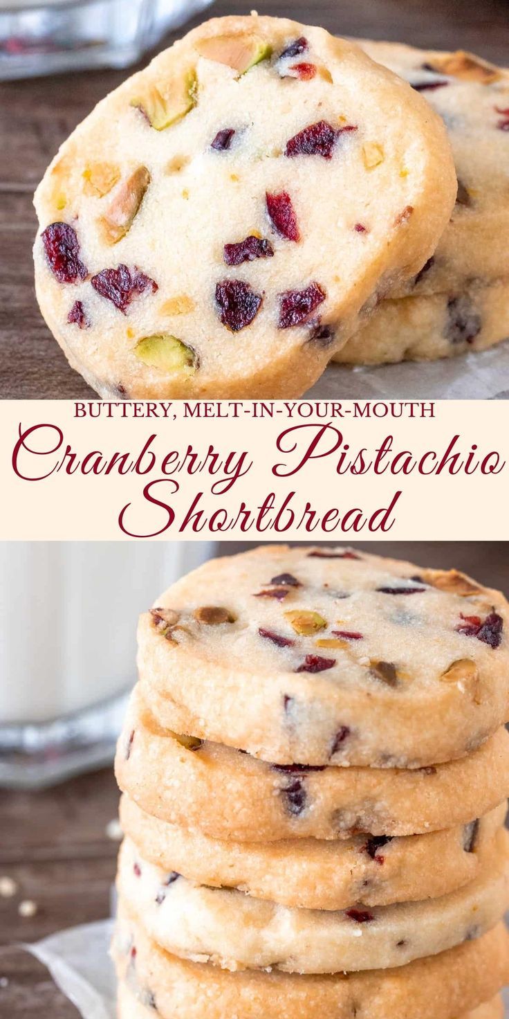 Cranberry Pistachio Shortbread