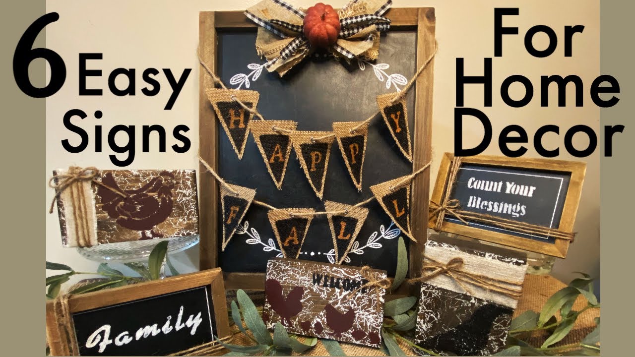 DIY Rustic Signs ~ Quick And Easy Projects To Sell