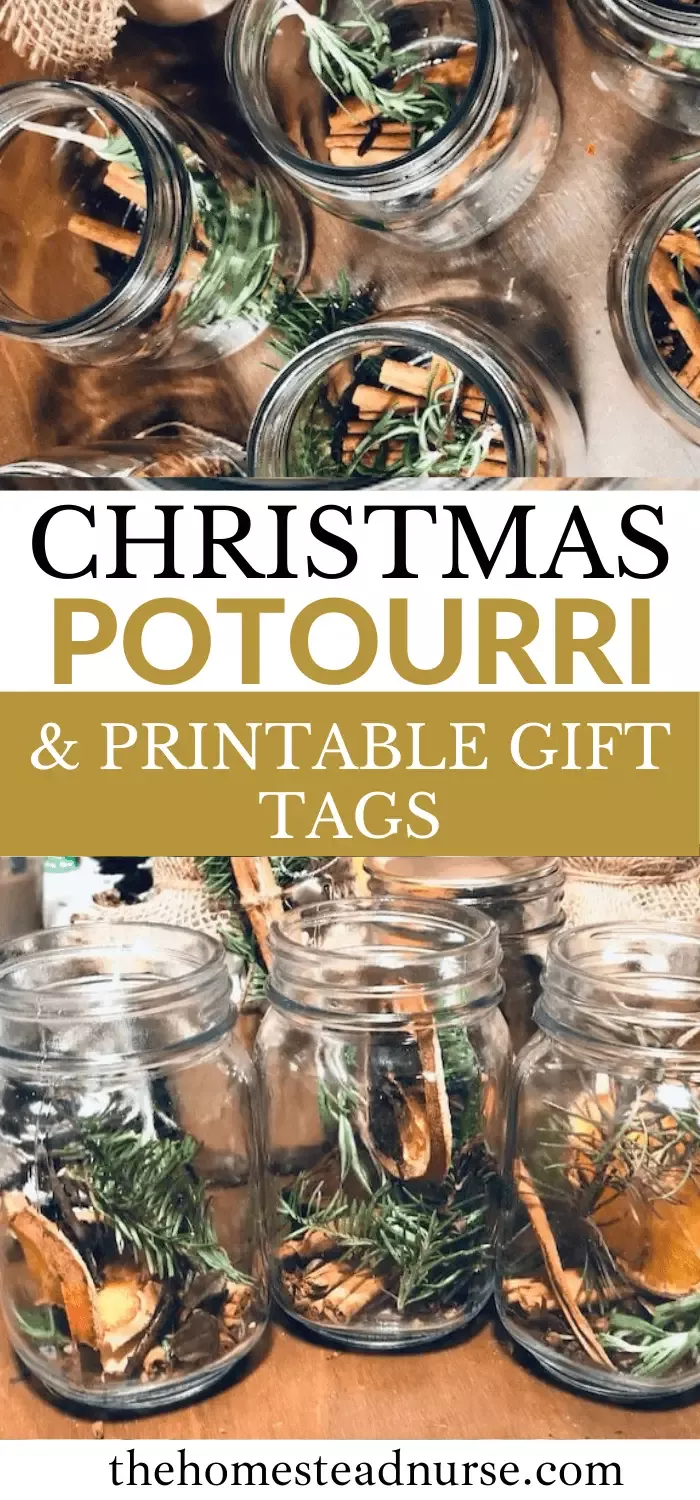 DIY Stovetop Christmas Potpourri in a Jar Printable