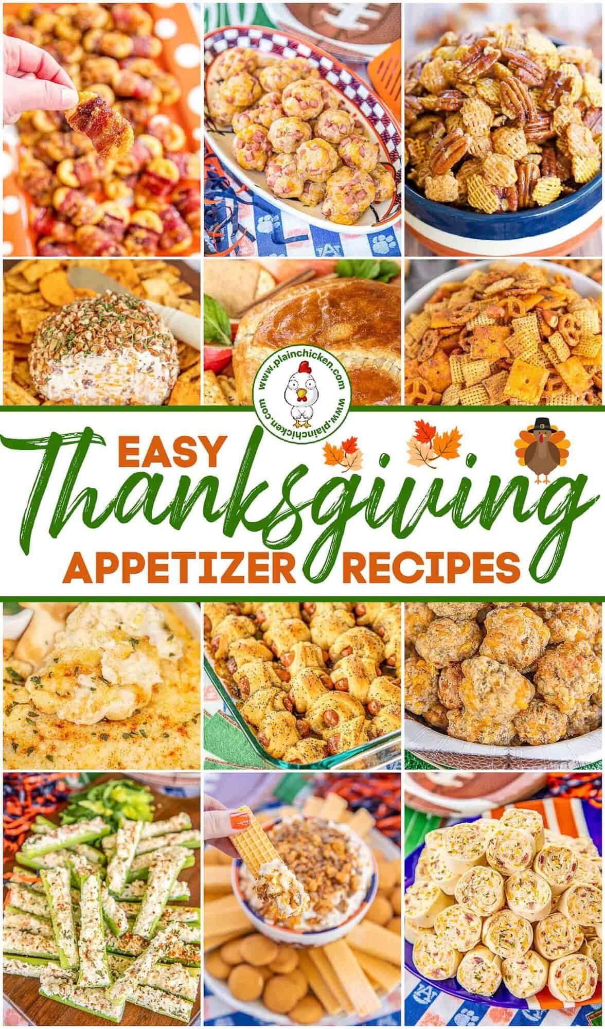 Easy Thanksgiving Appetizers - Plain Chicken