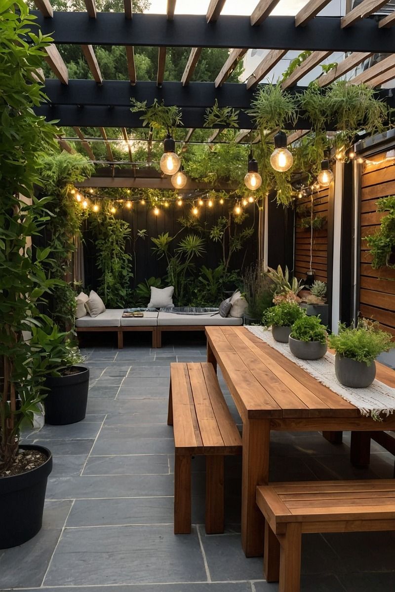 outdoor entertaining spaces