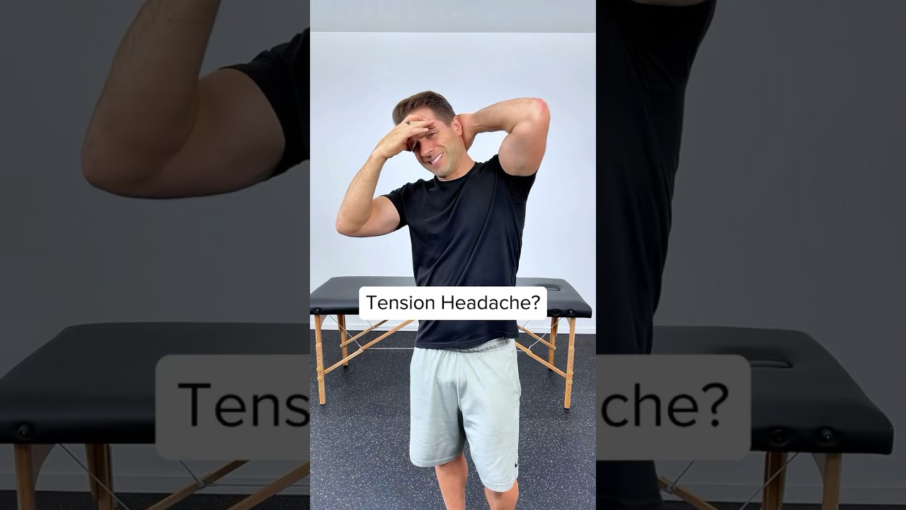 Eliminate Tension Headaches FAST With Just Three Exercises! #shorts