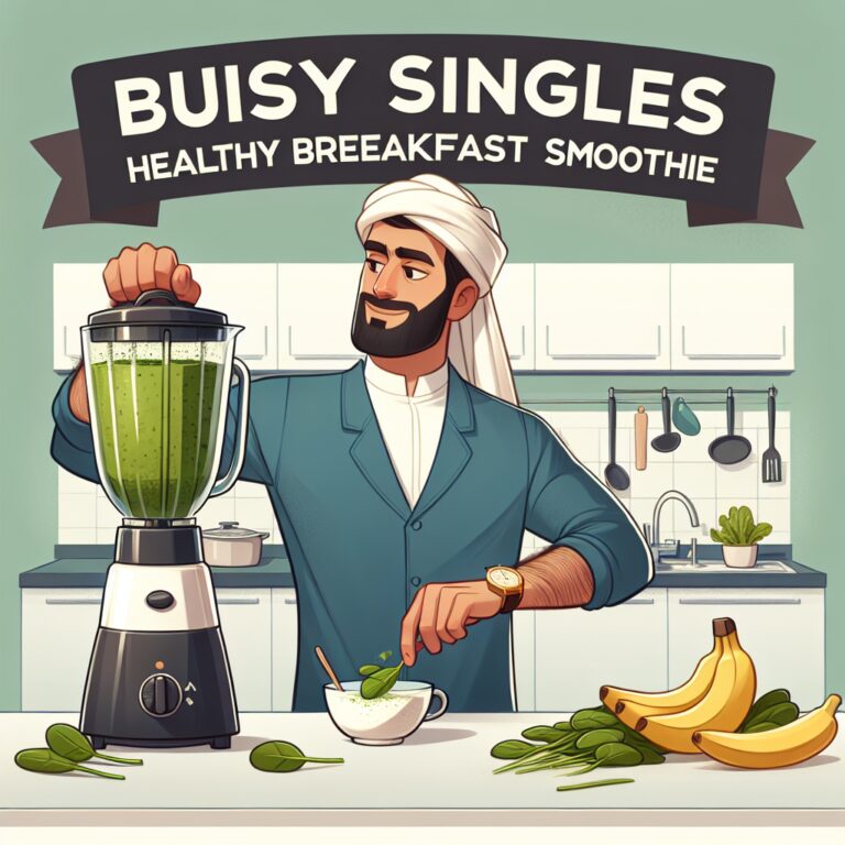 Energize Your Mornings: The Busy Singles Healthy Breakfast Smoothie with Spinach and Banana