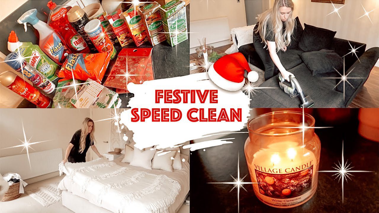 FESTIVE SPEED CLEAN WITH ME WINTER | EXTREME CLEANING