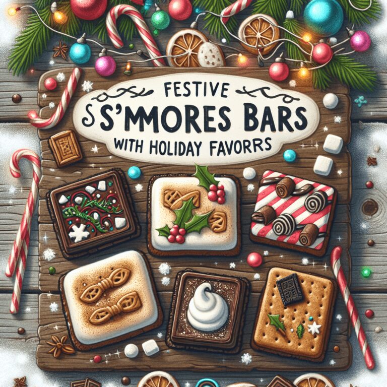 Festive S’mores Bars with Holiday Flavors