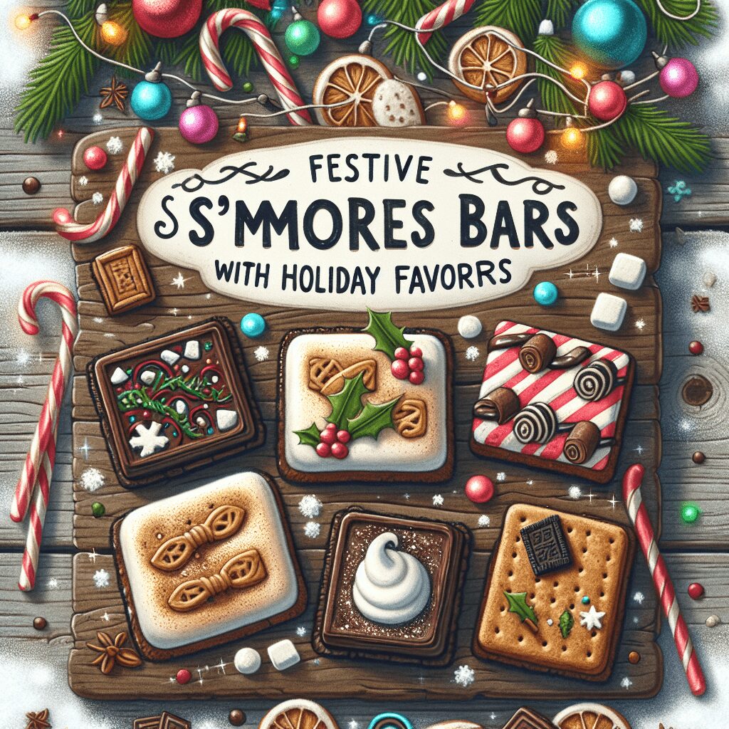 Festive S’mores Bars with Holiday Flavors