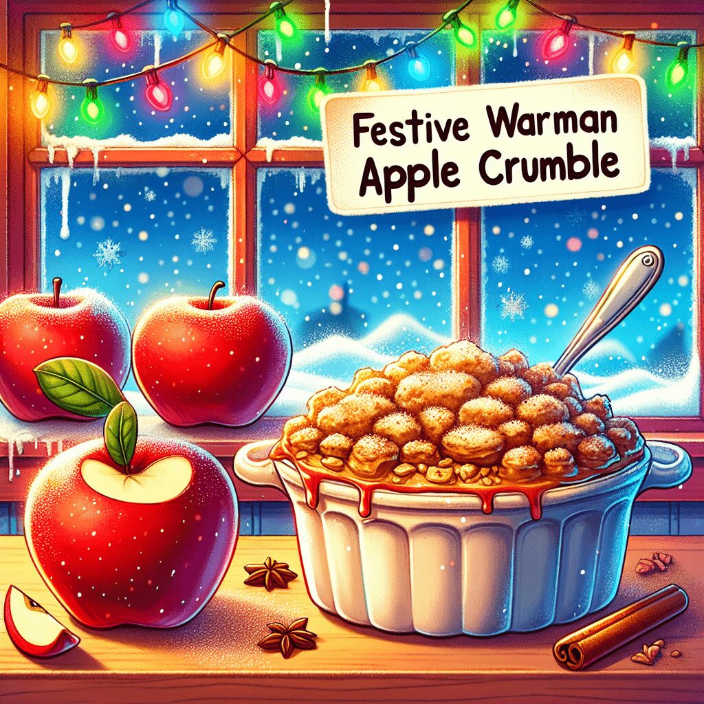 Festive Warm Cinnamon Apple Crumble: A Cozy Treat for the Holidays