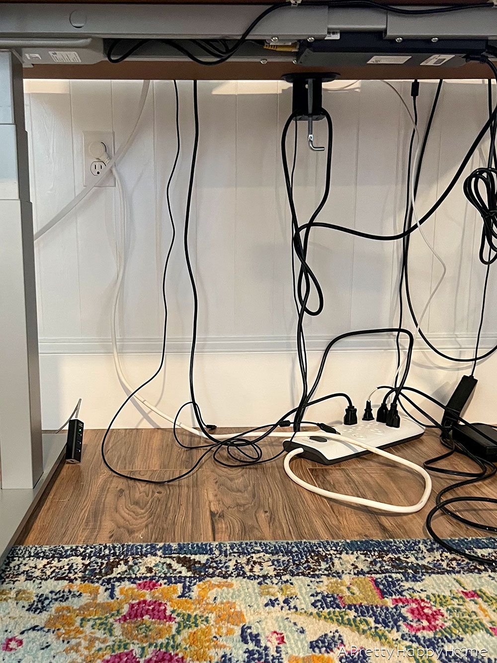 How To Hide Cords On A Standing Desk