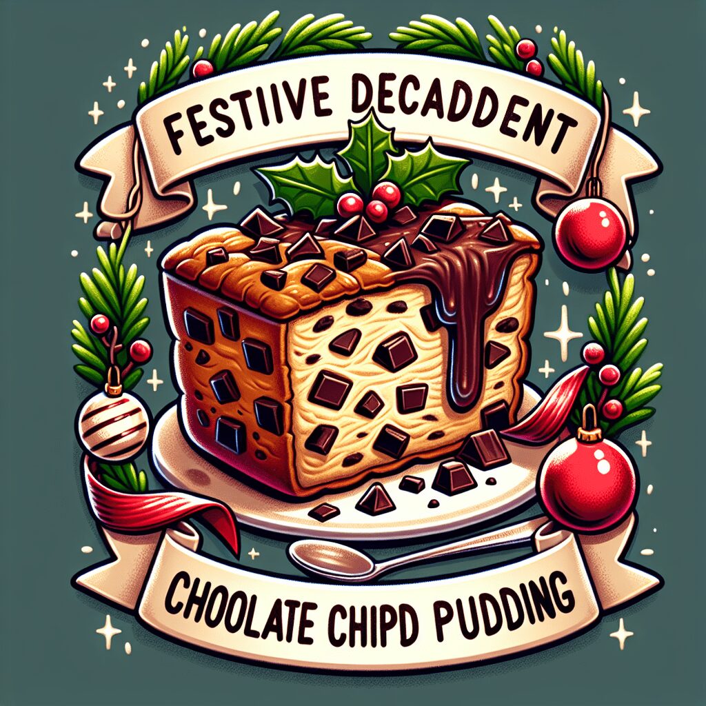 Indulge in the Festive Delight of Decadent Chocolate Chip Bread Pudding