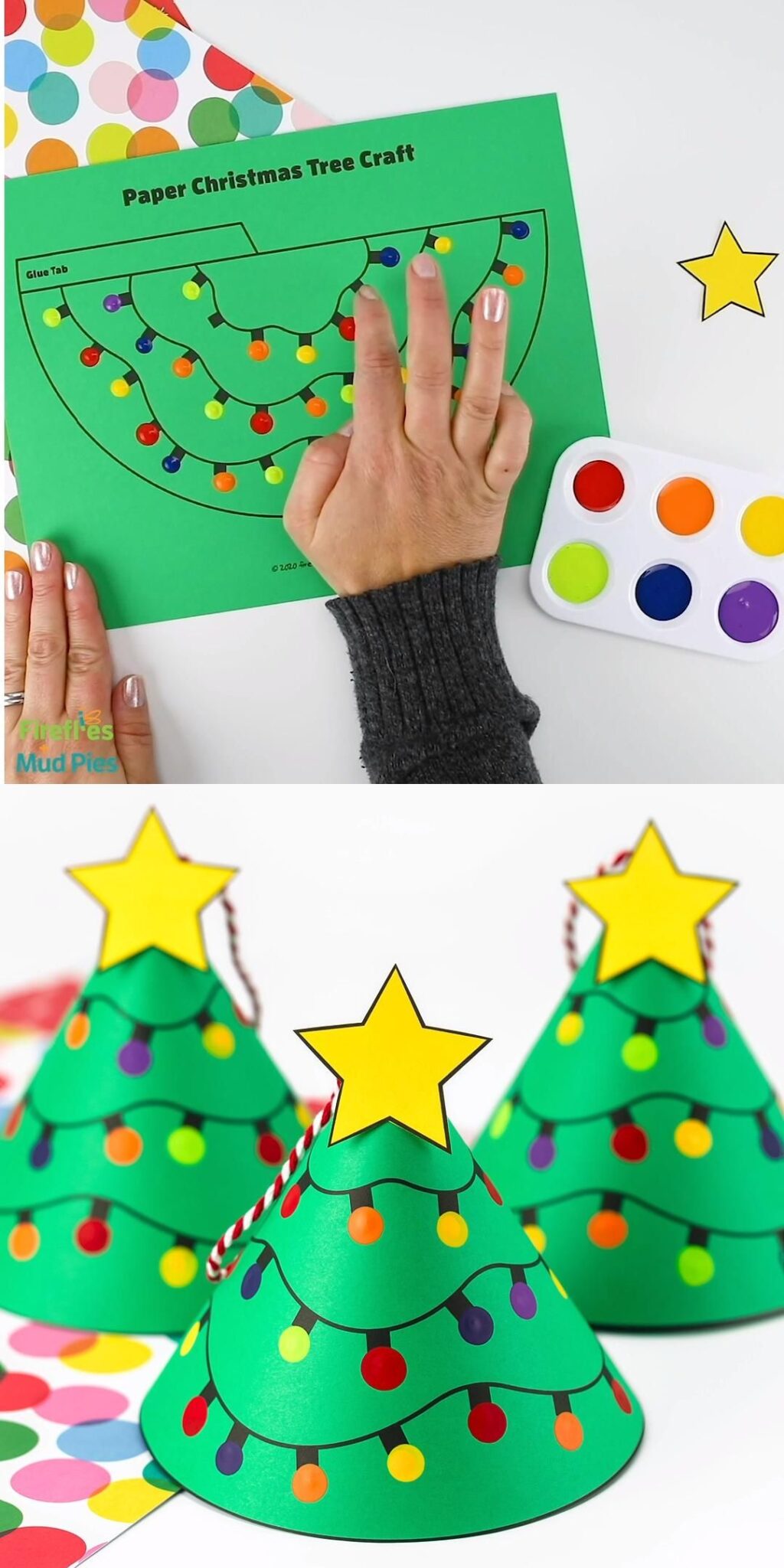 Paper Christmas Tree Craft