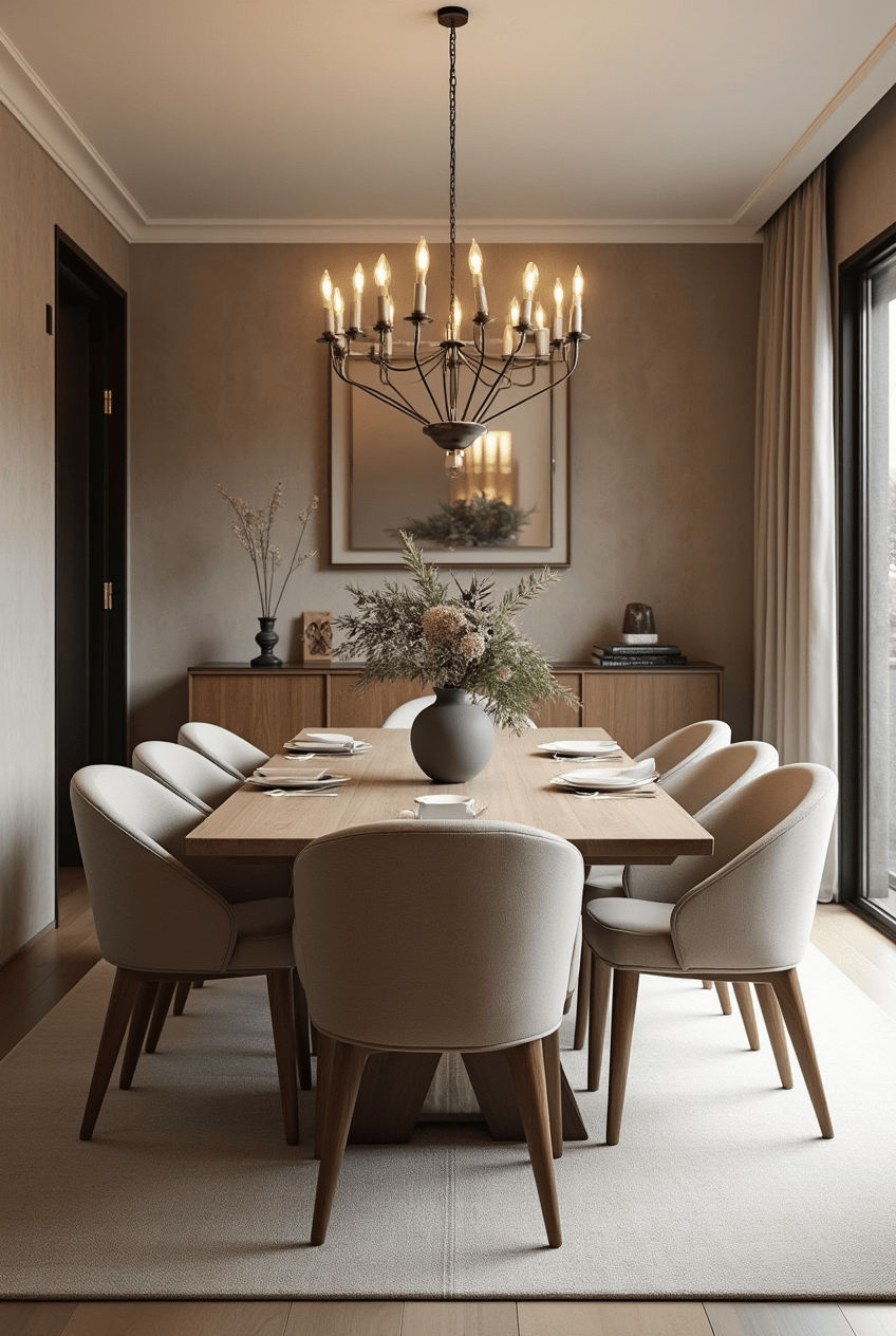 elegant dining room decor