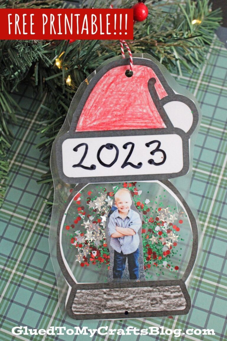 Santa Snow Globe Ornament