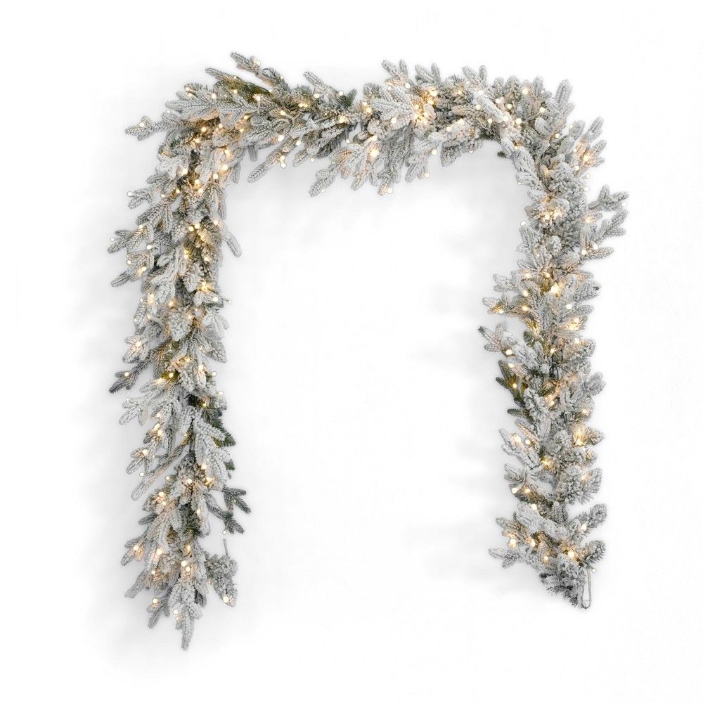 Seasonal LLC Dandan Flocked Pine Garland