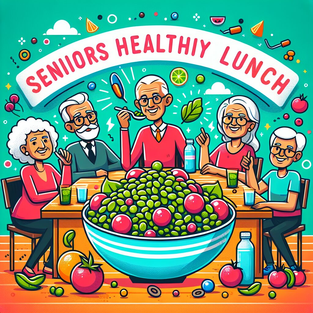 Seniors’ Healthy Lunch: Lentil Salad with Cherry Tomatoes