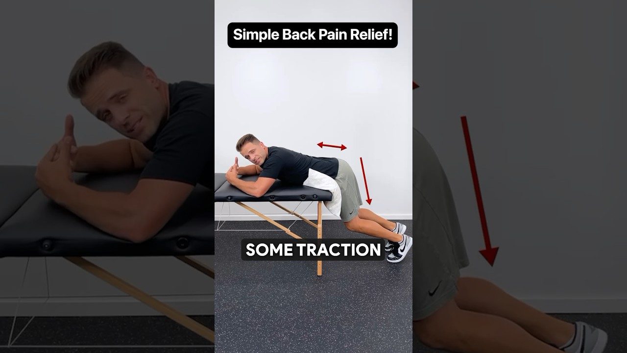 Simple Back Pain Relief At Home! Traction/Decompression Technique