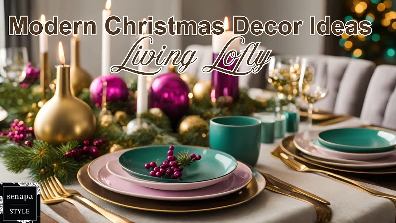 Sleek Modern Christmas Decor Ideas: Decorate Condo for Christmas #christmasdecorating