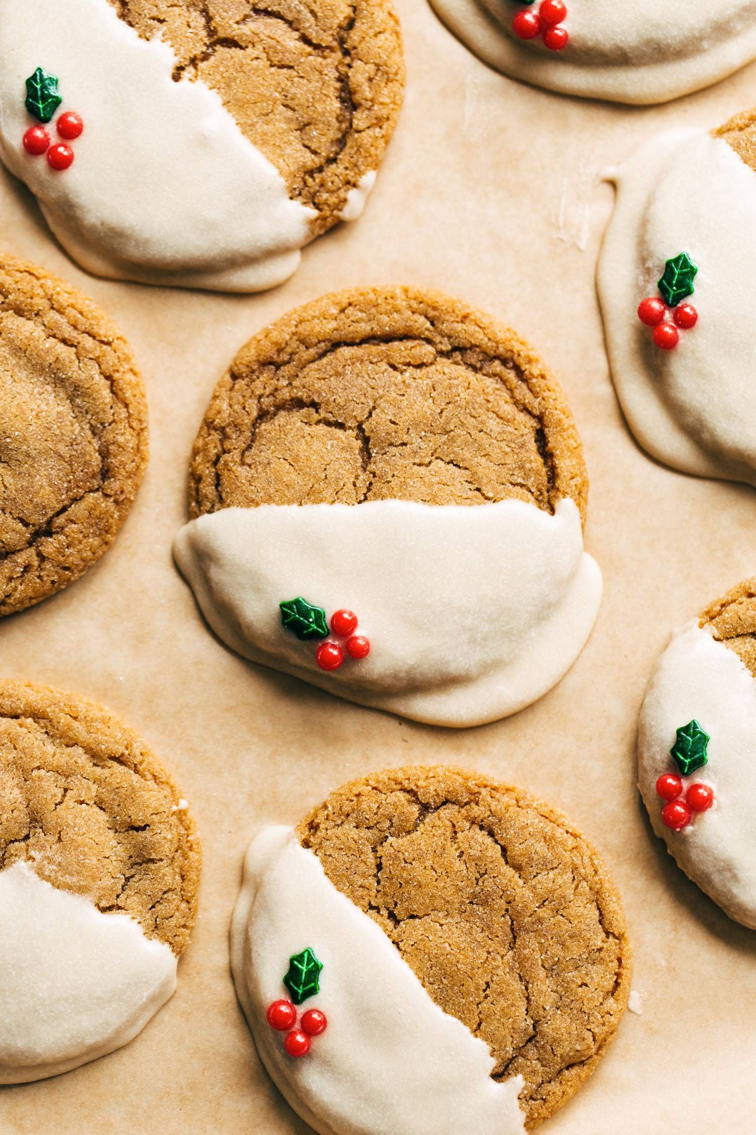 Soft Gingerbread Cookies with Maple Glaze